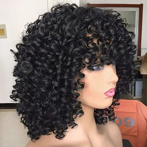 Wig - Short & Curly With Bangs - Picture 6 of 12